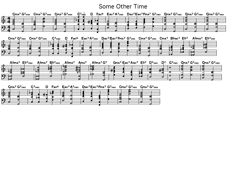Some Other Time, p1: GIF image of the score of the chord progression for Leonard Bernstein's "Some Other Time".