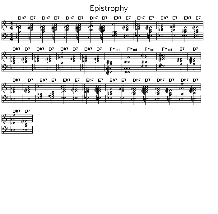 Epistrophy, p1: GIF image of the chord changes of  Thelonious Monk's "Epsitrophy".