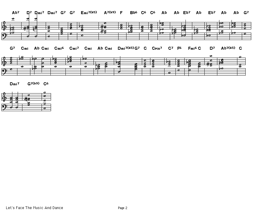 Let's Face The Music And Dance, p2: 
