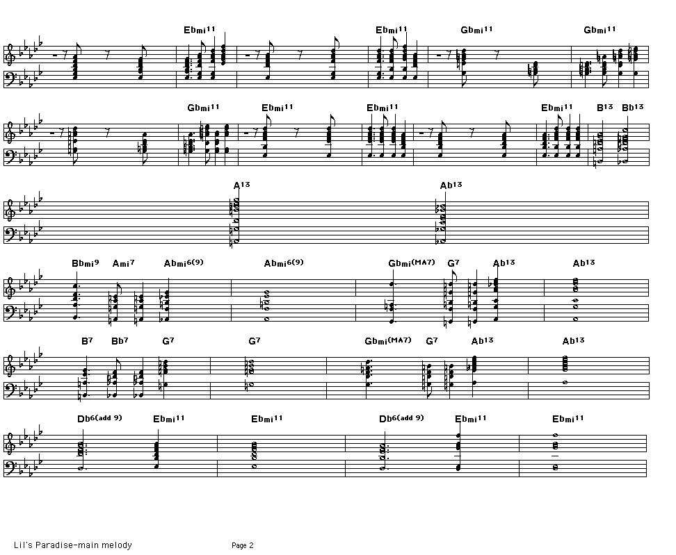 Lil's Pardise-main melody, p2: 