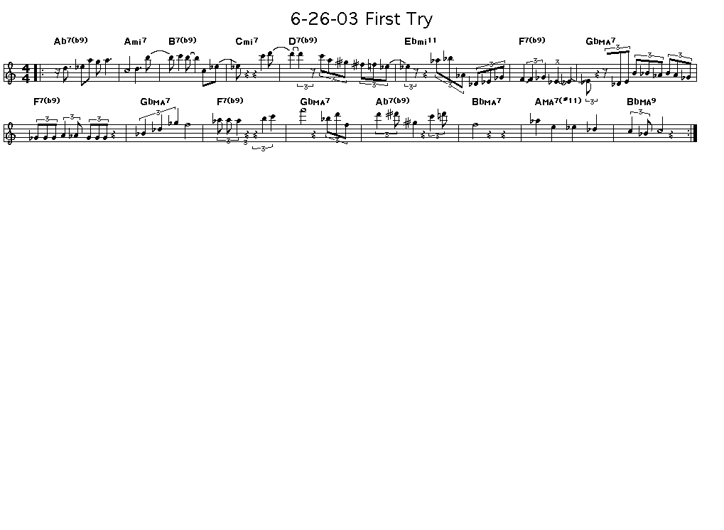 6/26/03 First Try, p1: 