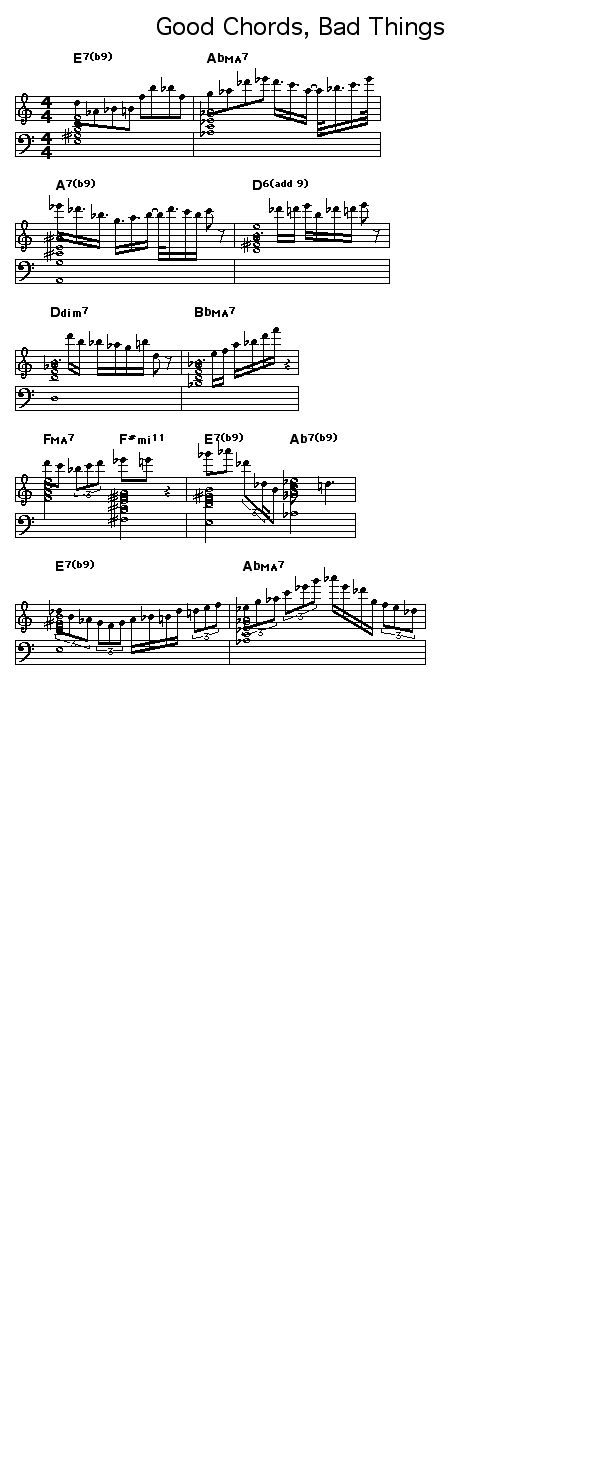 Good Chords, Bad Things: This is my first experiment with this software.  Very interesting, I could say I wrote it, but I just picked the chords.
