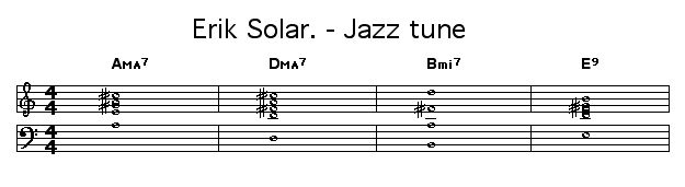 Erik Solar. - Jazz tune: Music Composition