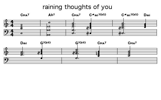 raining thoughts of you: just the start of something