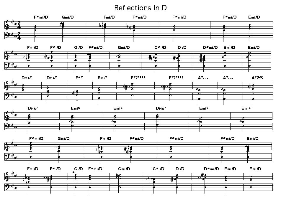Reflections In D, p1: 