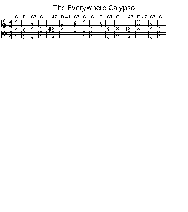 The Everywhere Calypso: Gif rendering of the score of Sonny Rollins' "The Everywhere Calypso".